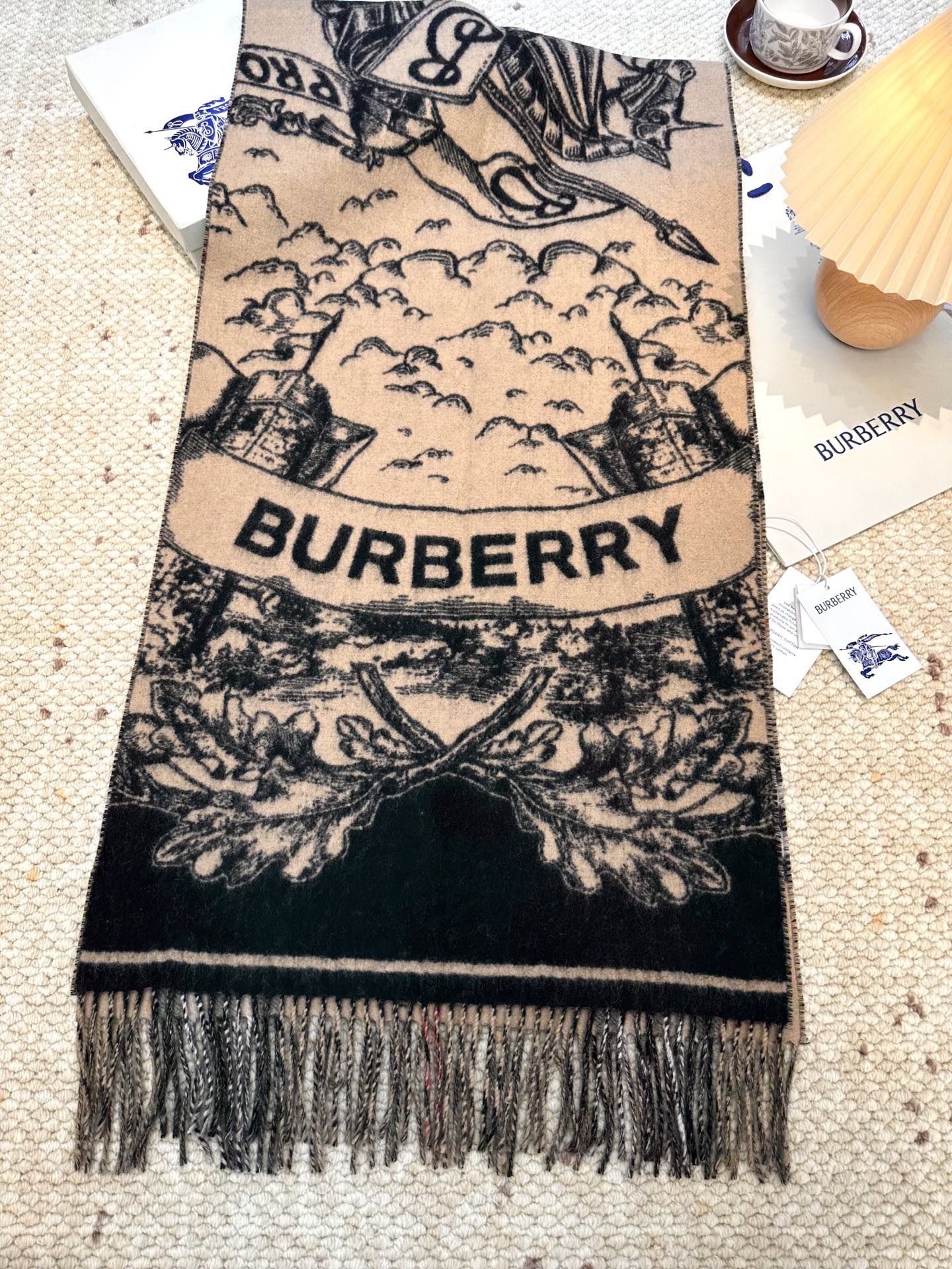 Bur War Horse Knight Reversible Shawl