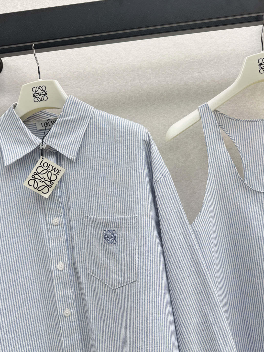 Loe New Striped vest + shirt