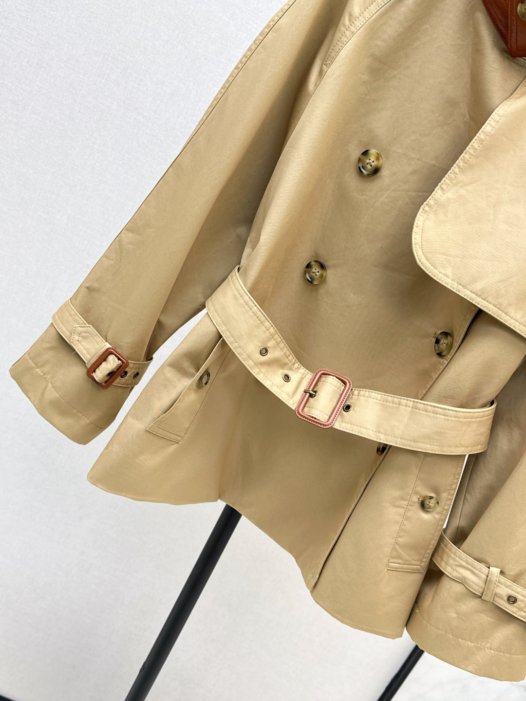 Chl New color-block trench coat