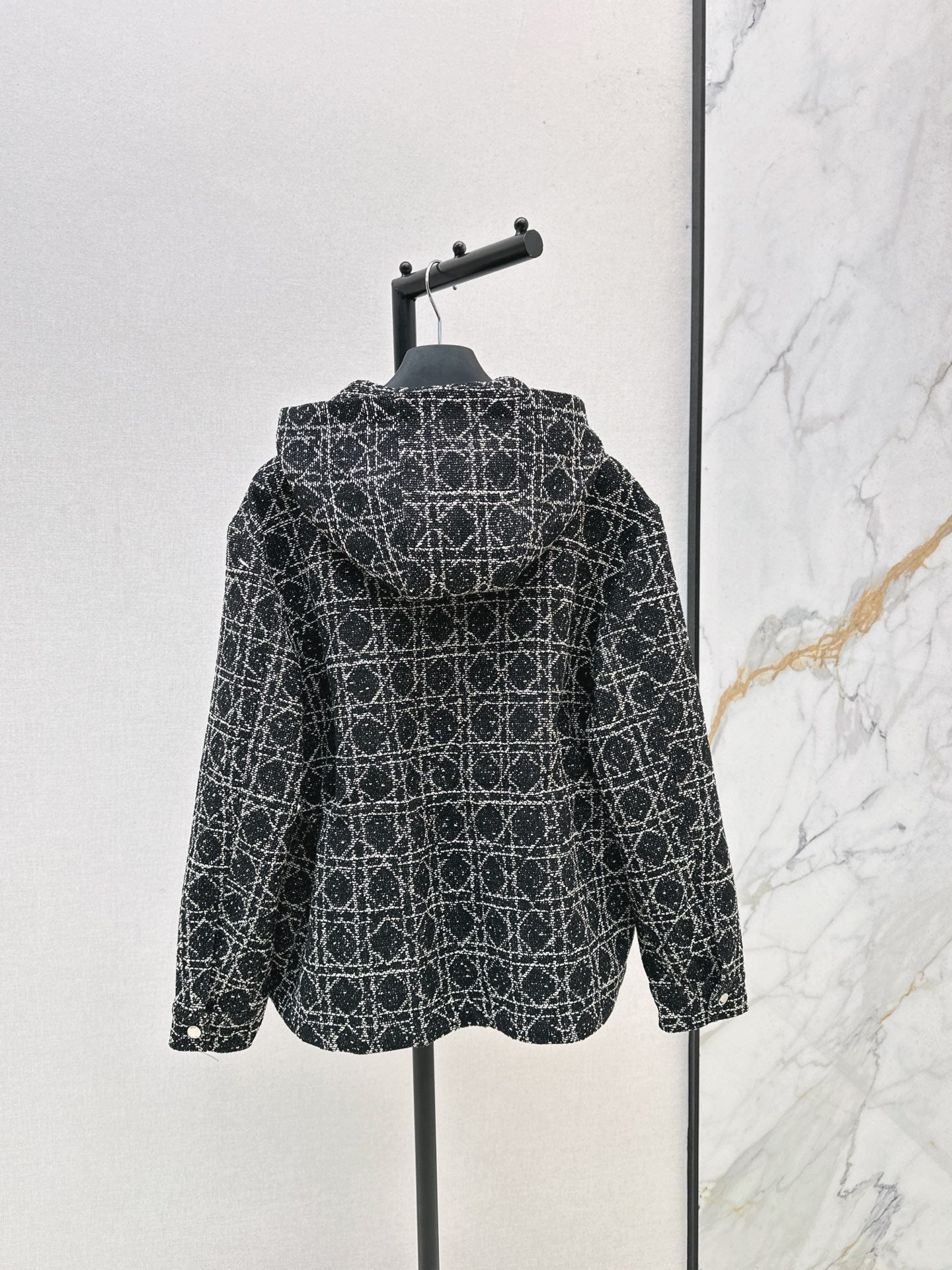 CD NEW Hooded plaid jacket