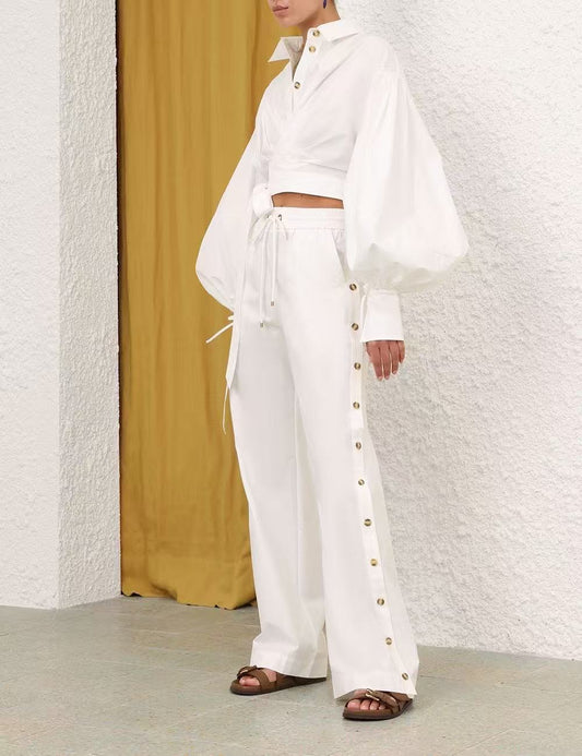 Zimm NEW Tie-front shirt