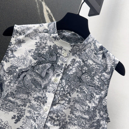 CD NEW printed sleeveless dress