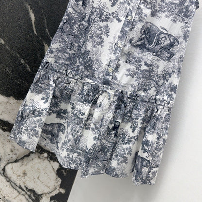 CD NEW printed sleeveless dress