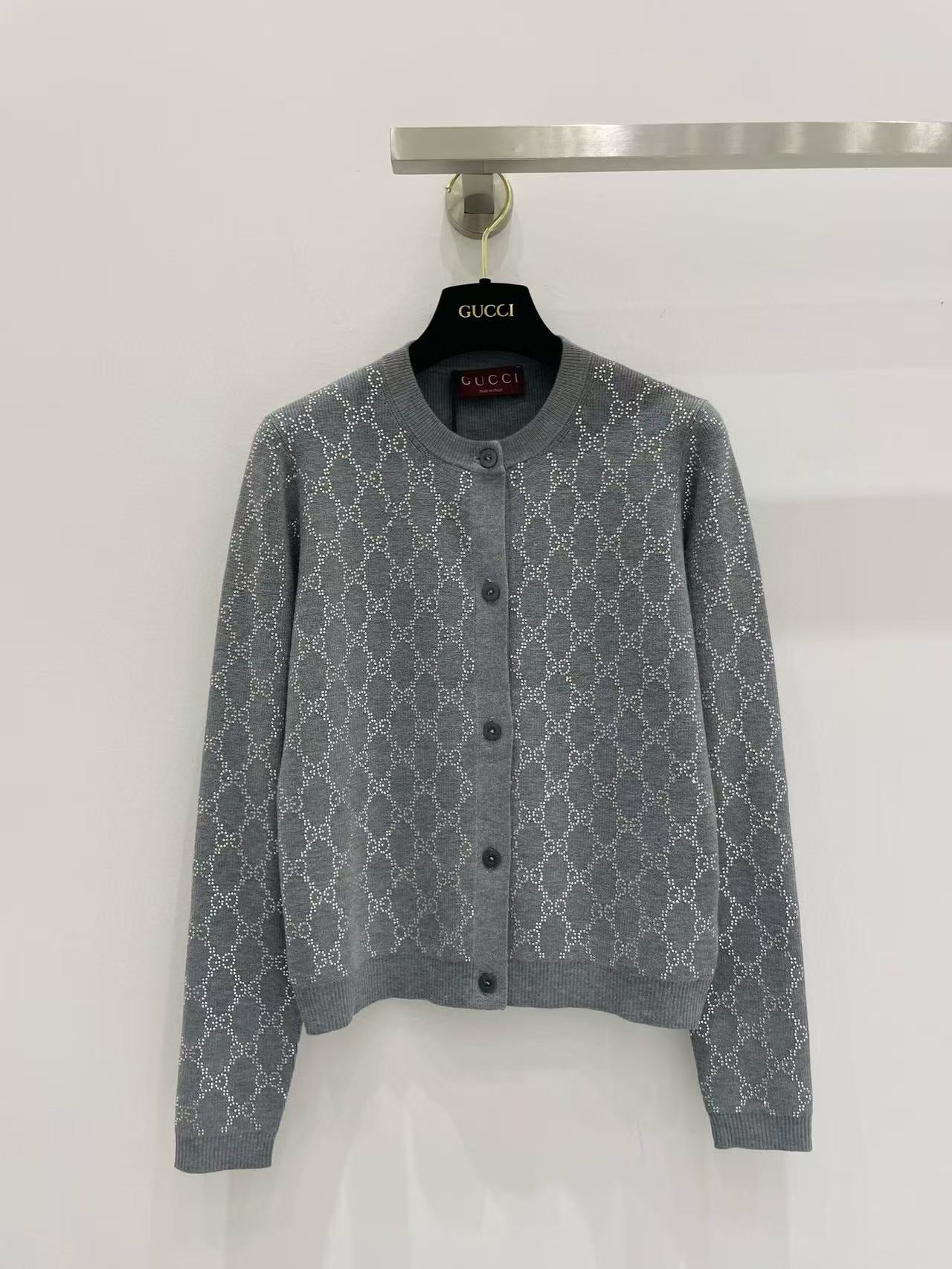 Guc NEW Rhinestone Cardigan