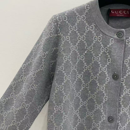 Guc NEW Rhinestone Cardigan