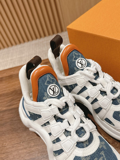 Denim series new color matching dad shoes