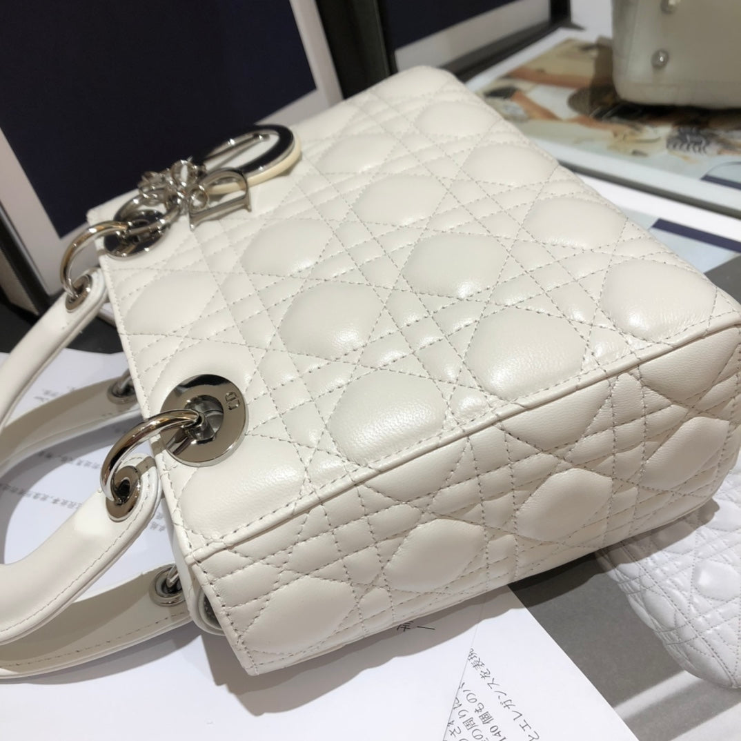 DO Mini Lady Bag Latte Cannage Lambskin
