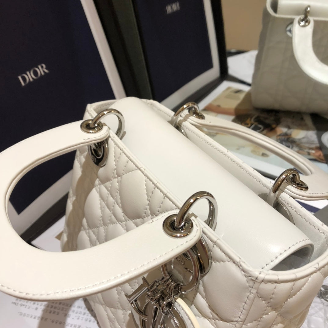 DO Mini Lady Bag Latte Cannage Lambskin