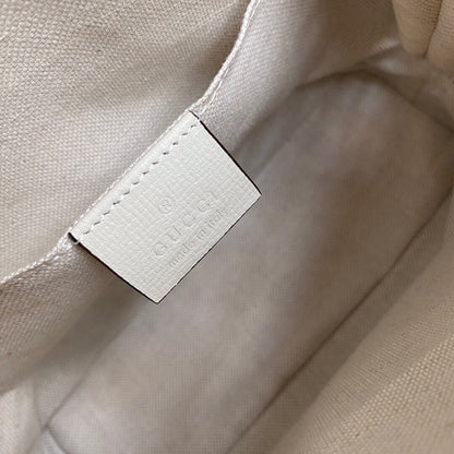 GC Horsebit 1955 small top handle bag Beige/White