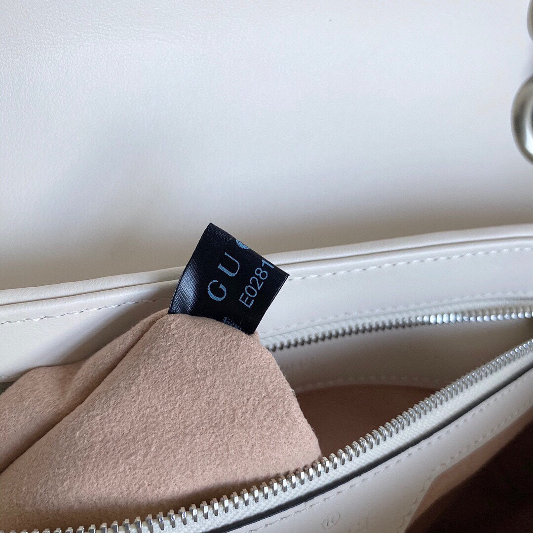 GC GG Marmont small shoulder bag Black / White / Dusty Pink / Gray Blue