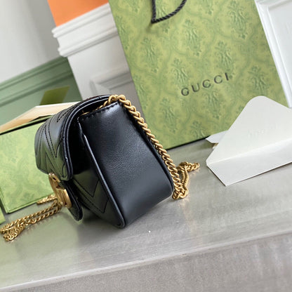 GC GG Marmont super mini bag Black / White / Red / Gray Blue