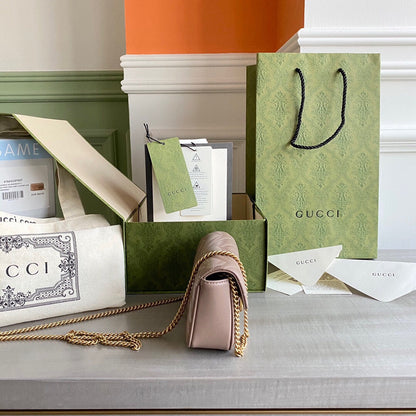 GC GG Marmont super mini bag Black / White / Red / Gray Blue