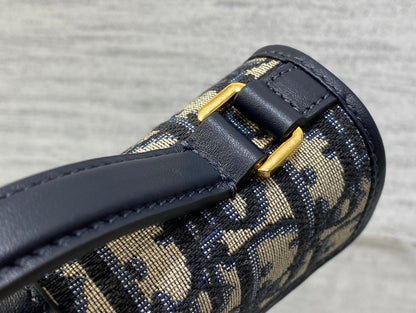 DO Miss Montaigne Mini Bag Blue  Oblique Jacquard