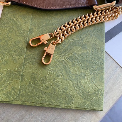 GC Horsebit 1955 small shoulder bag Beige and ebony