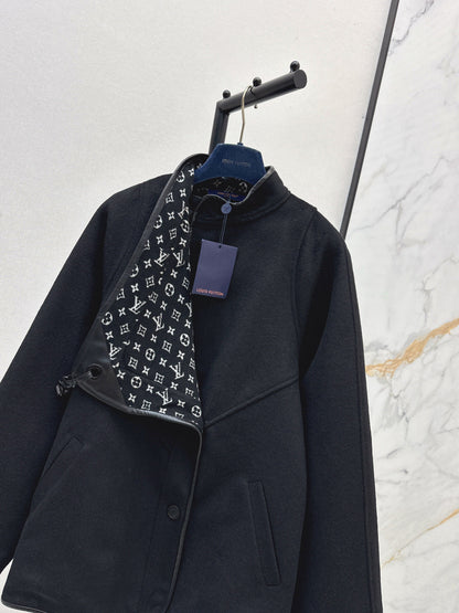 Louis 25fw Cropped Cape Coat