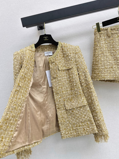 Chan 25fw knitting suit