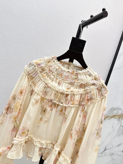 Zimm 25fw  embroidered shirt