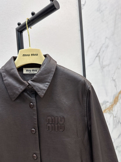 Miu 25fw motorcycle jacket