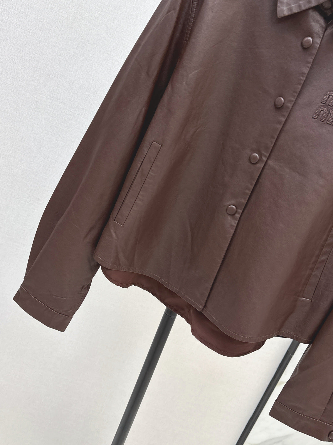 Miu 25fw motorcycle jacket