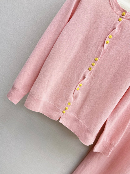 CD New embroidered cardigan set