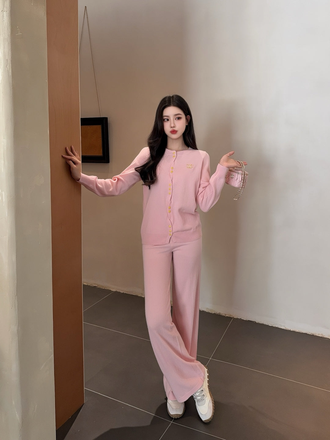 CD New embroidered cardigan set