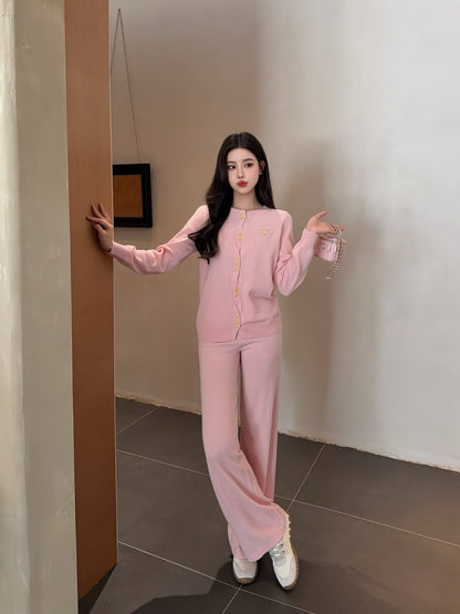 CD New embroidered cardigan set