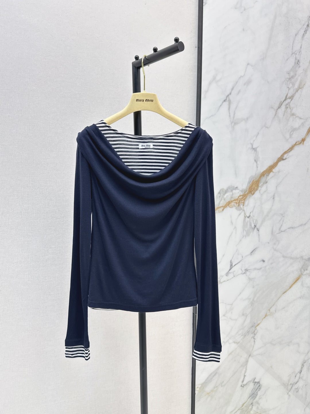 Chan New Striped bottoming shirt