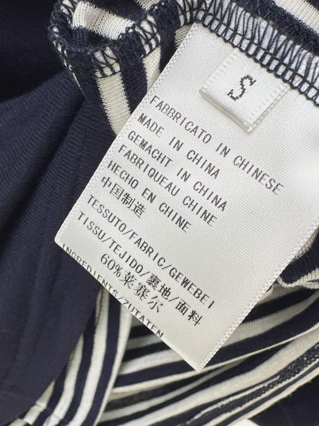 Chan New Striped bottoming shirt