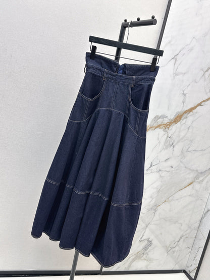 Zimm New Long denim skirt