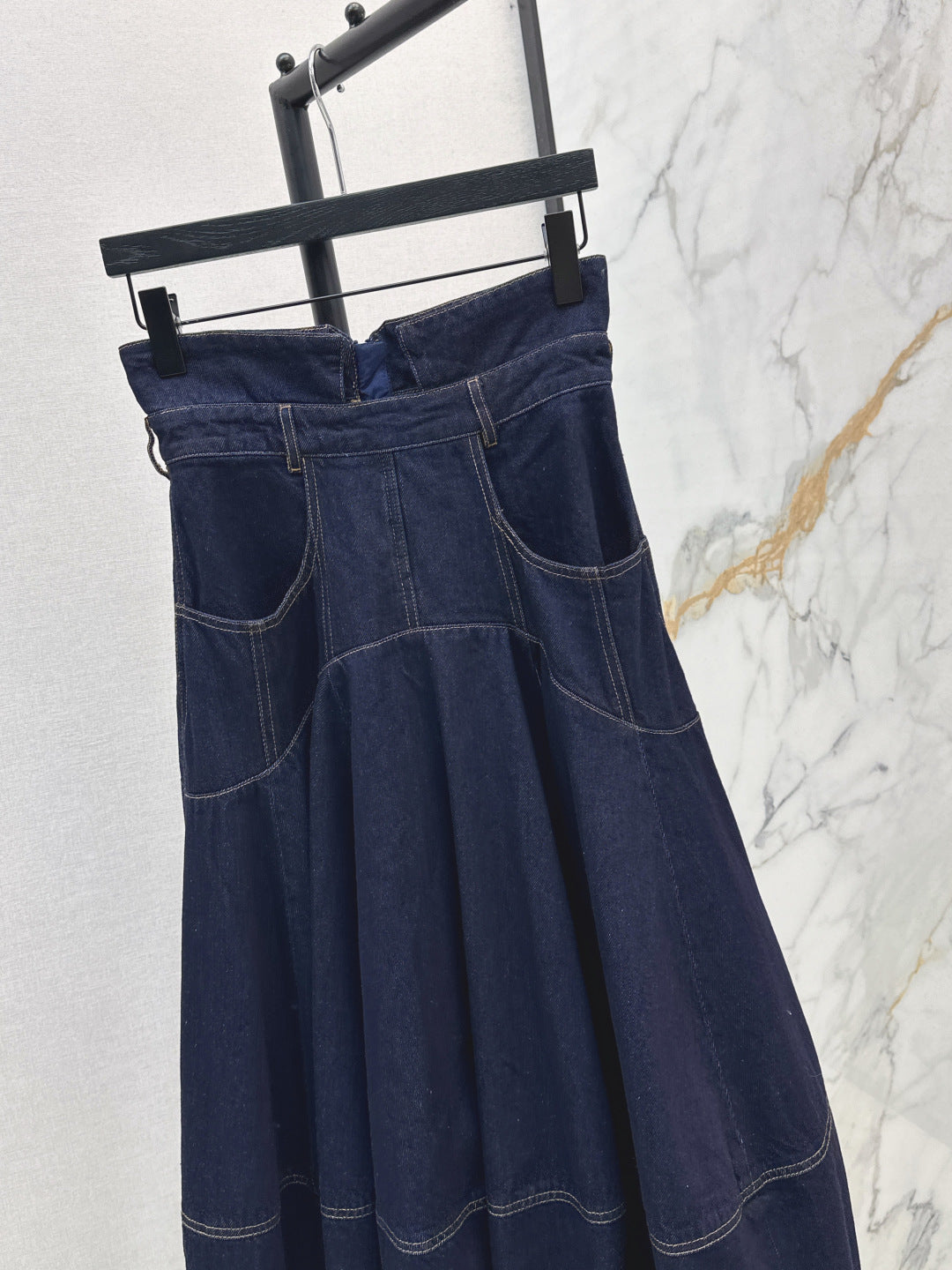Zimm New Long denim skirt