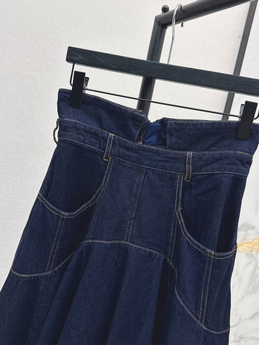 Zimm New Long denim skirt
