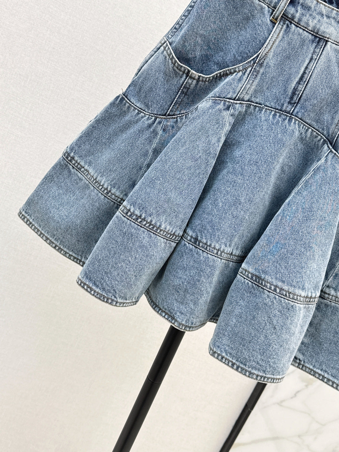 Zimm New Short denim skirt