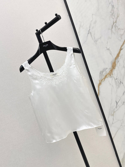 Celi  New Embroidered silk vest