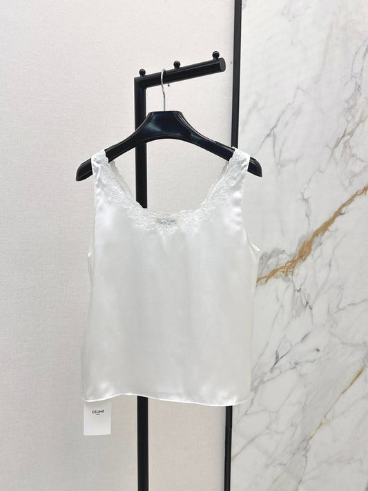 Celi  New Embroidered silk vest