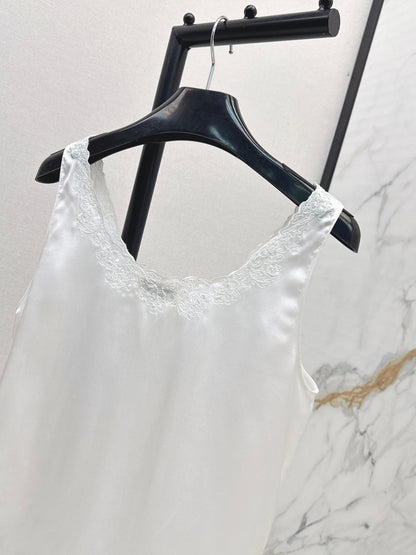 Celi  New Embroidered silk vest