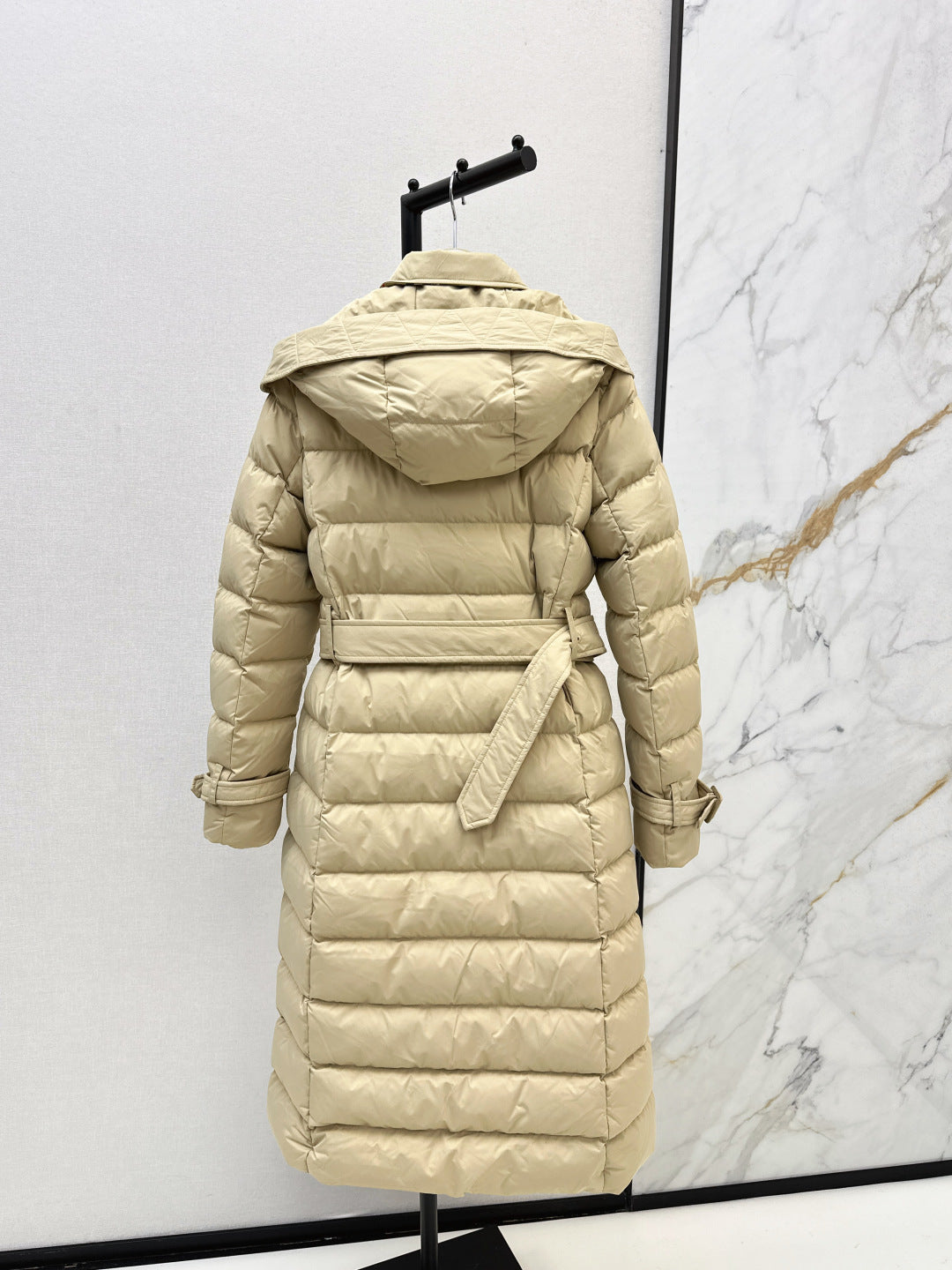 Bur New Double-breasted hooded down jacket