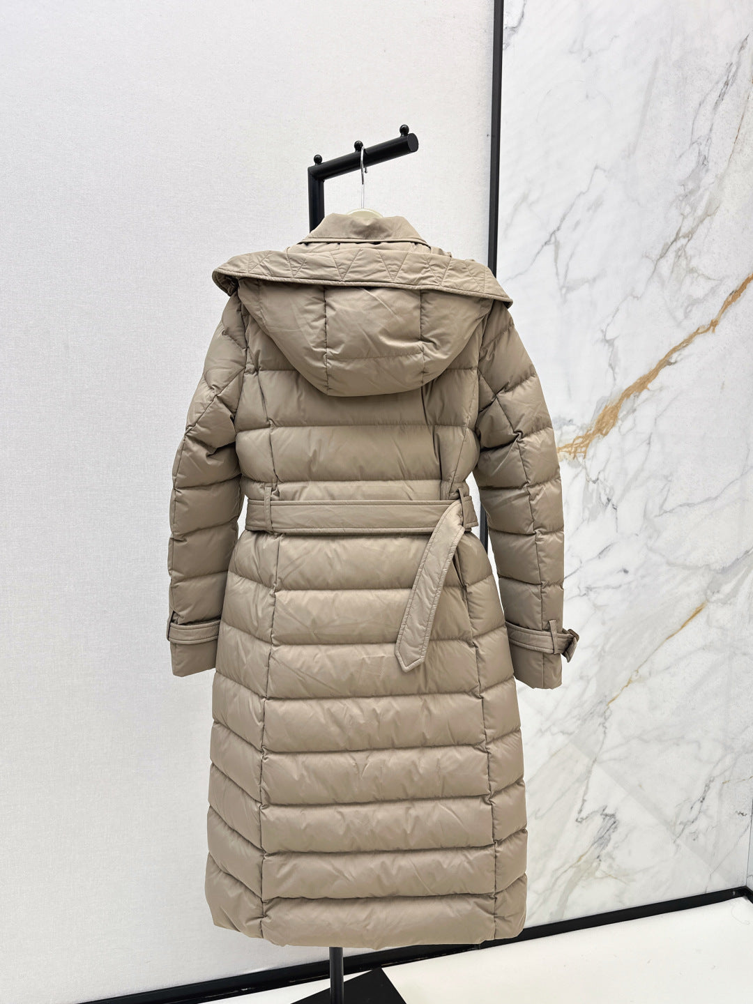 Bur New Double-breasted hooded down jacket