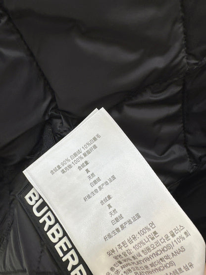 Bur New Diamond-patterned mid-length down jacket