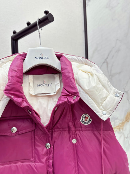 Monc  New Short stand collar down vest