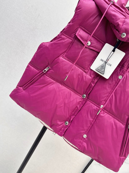 Monc  New Short stand collar down vest