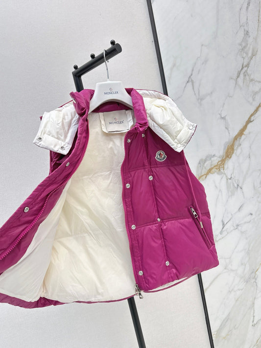 Monc  New Short stand collar down vest