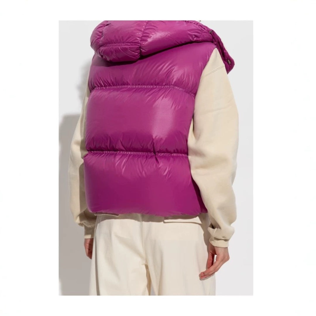 Monc  New Short stand collar down vest