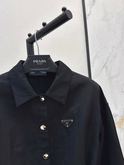 Pra New Shirt-style functional button jacket