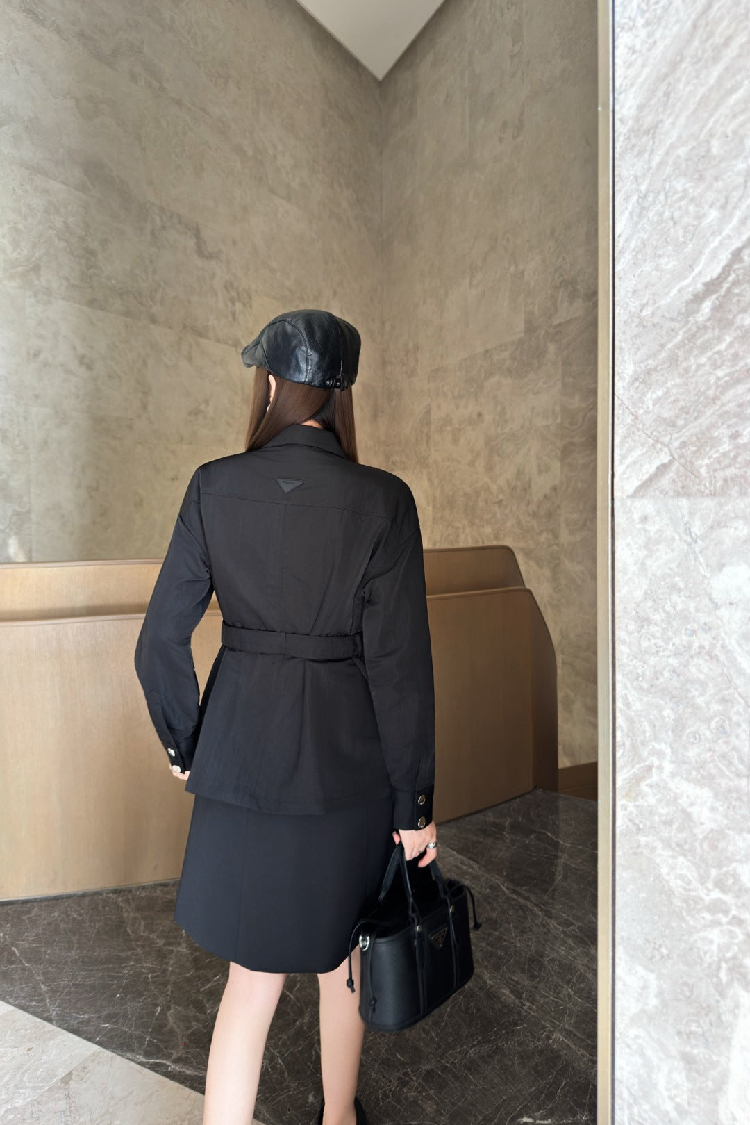 Pra New Shirt-style functional button jacket