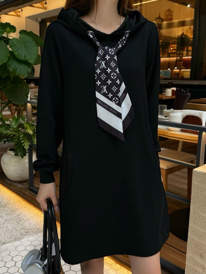 Louis  New Hooded sweatshirt dress