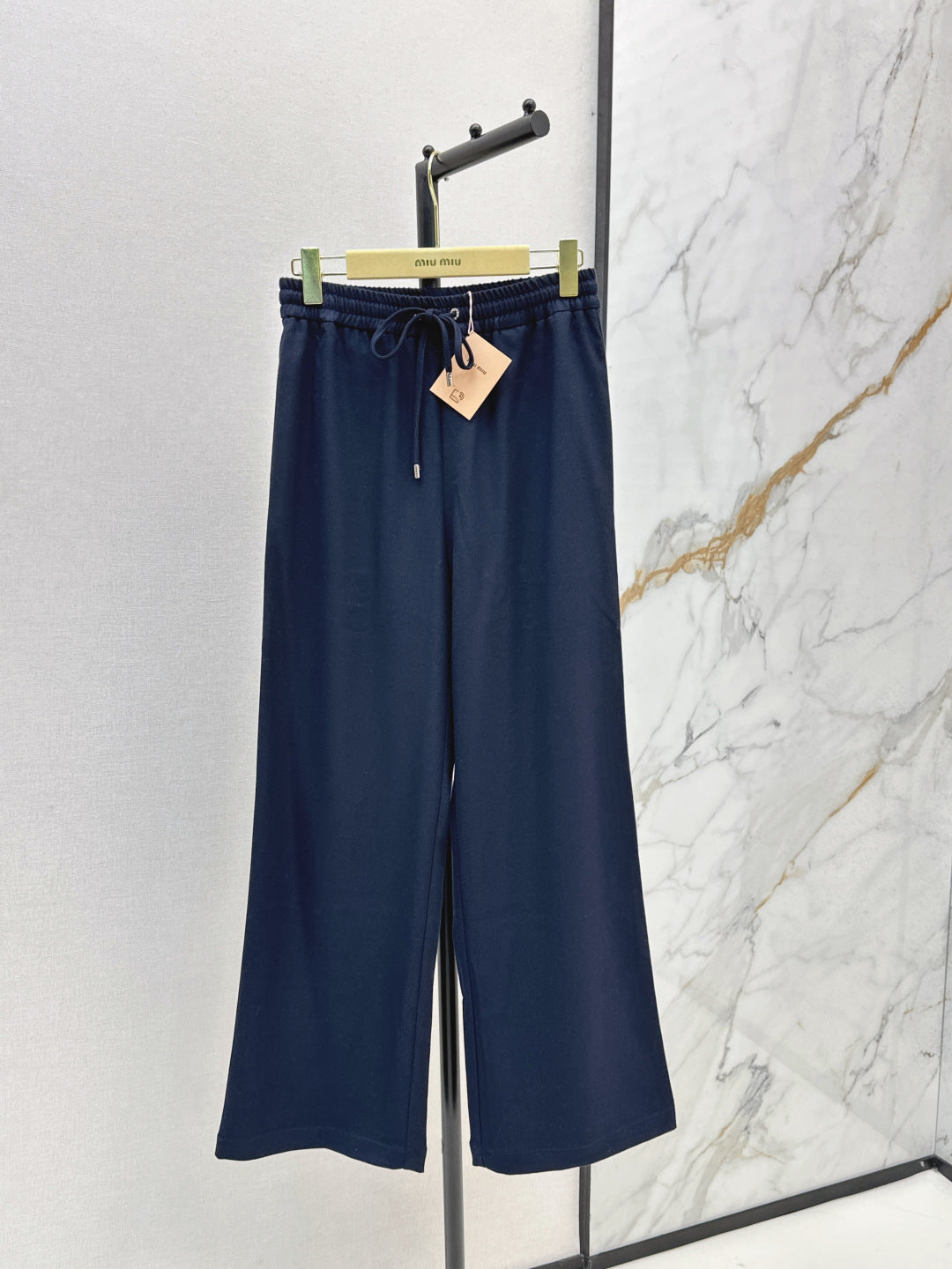 Miu New elastic waist trousers