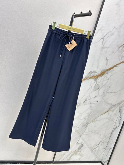 Miu New elastic waist trousers