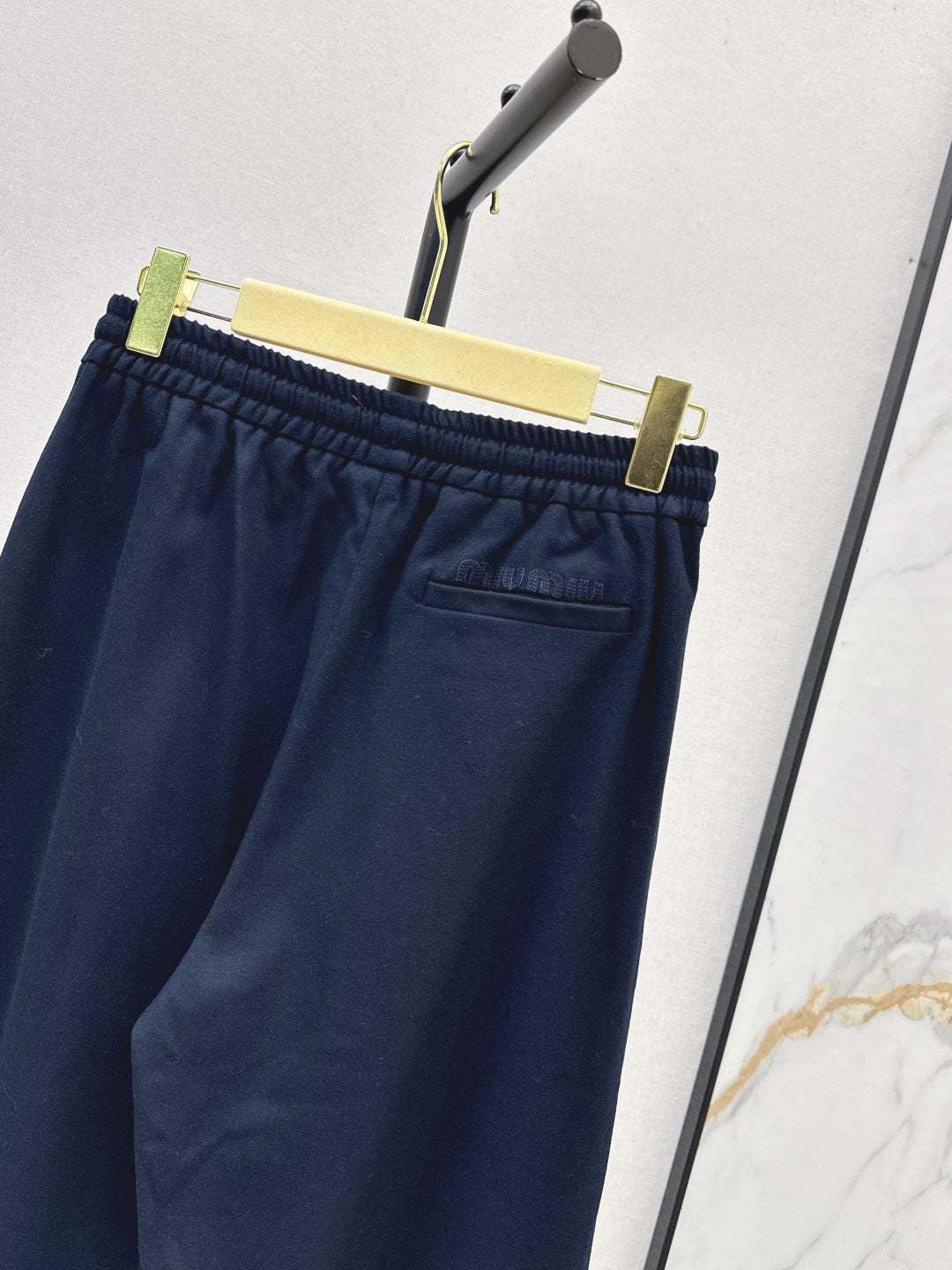 Miu New elastic waist trousers