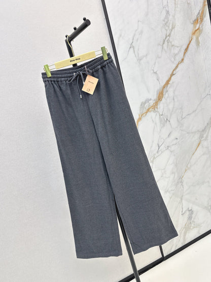 Miu New elastic waist trousers