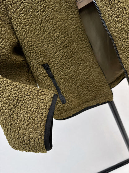 Bur New Teddy Bear Stand Collar Jacket